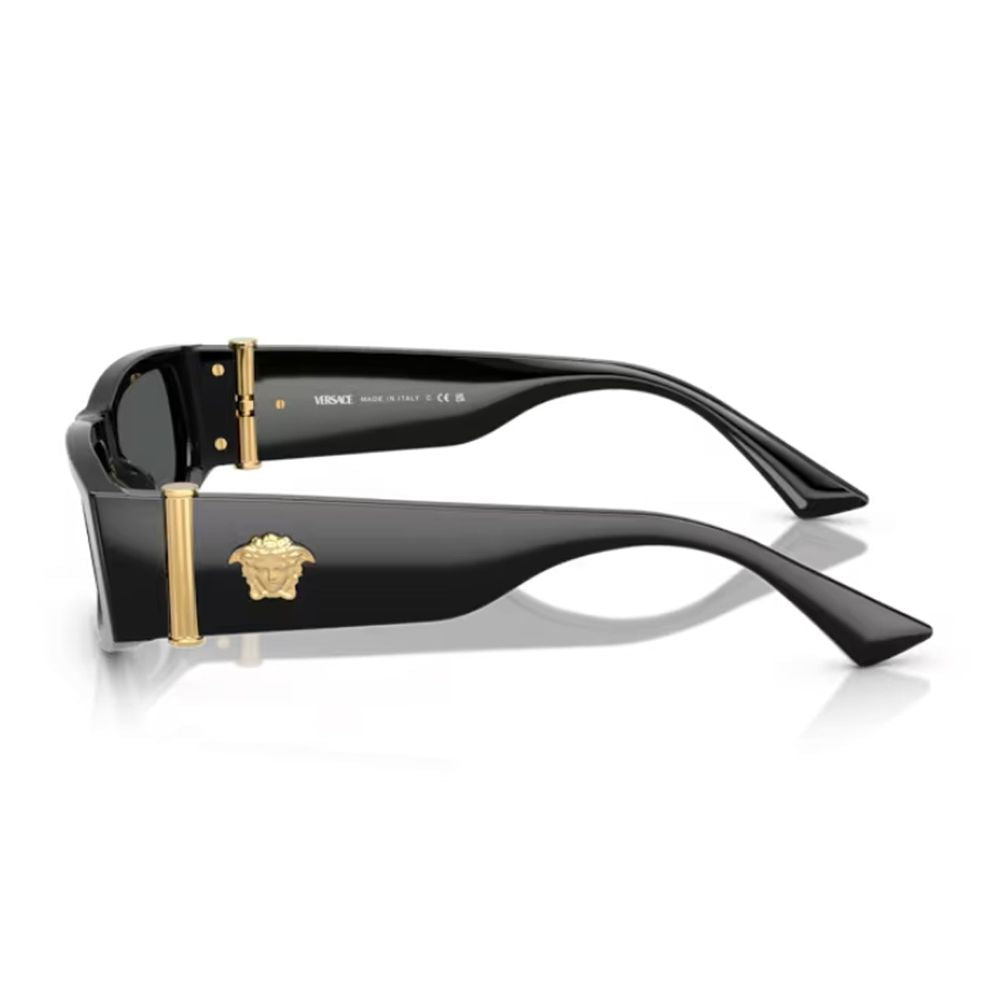 0Ve4476U Medusa Glam Medusa Glam Rectangular Black Acetate Sunglasses