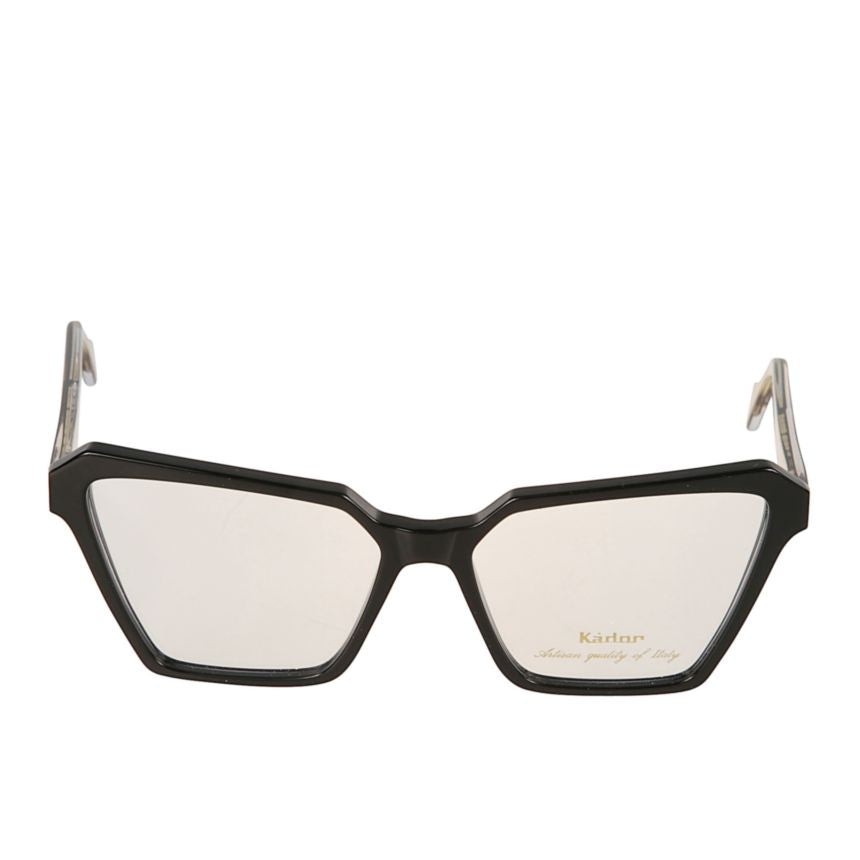 Vanessa Light Geometric Frame Eyeglasses with Glossy Finish