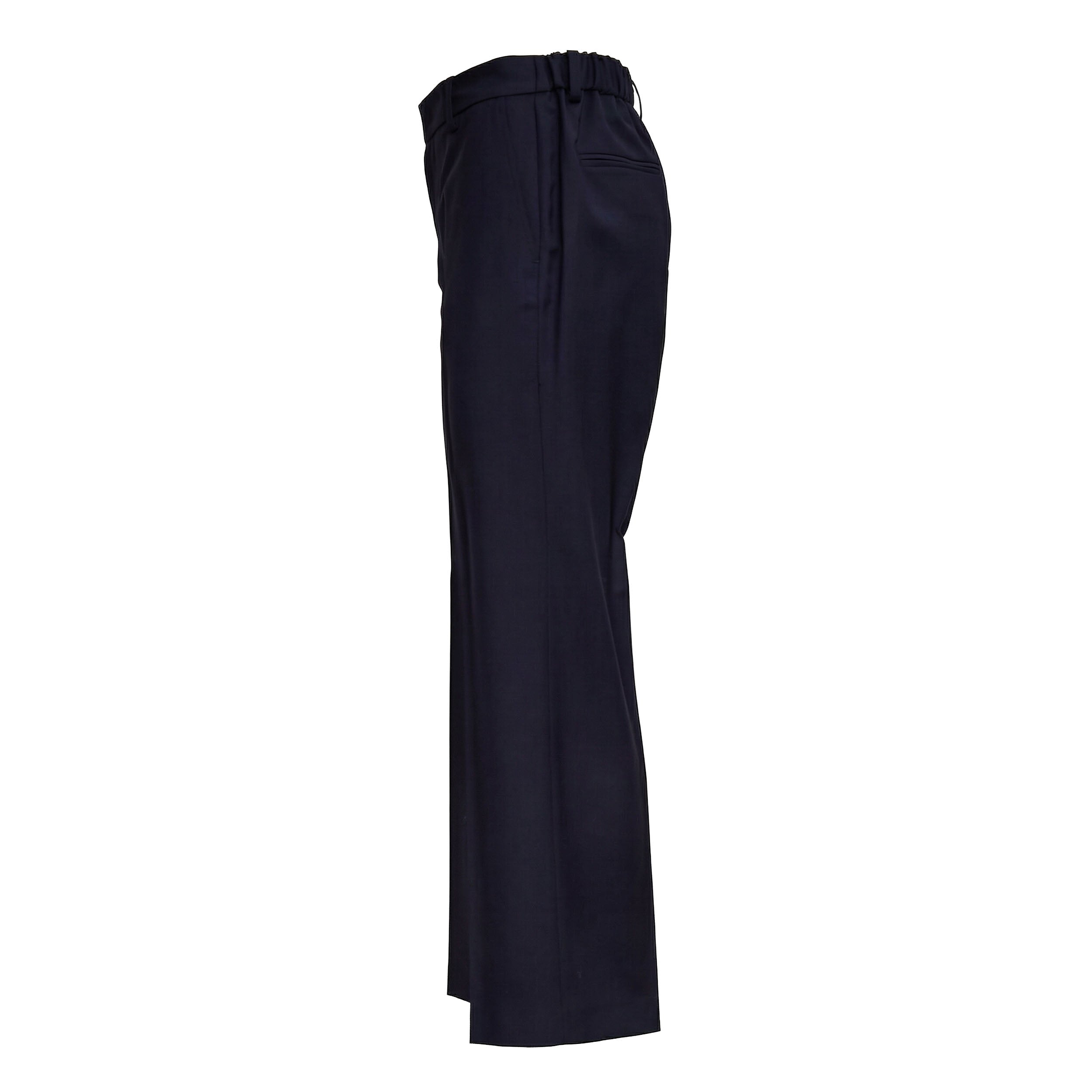 Mid/High-Rise Wool Trousers