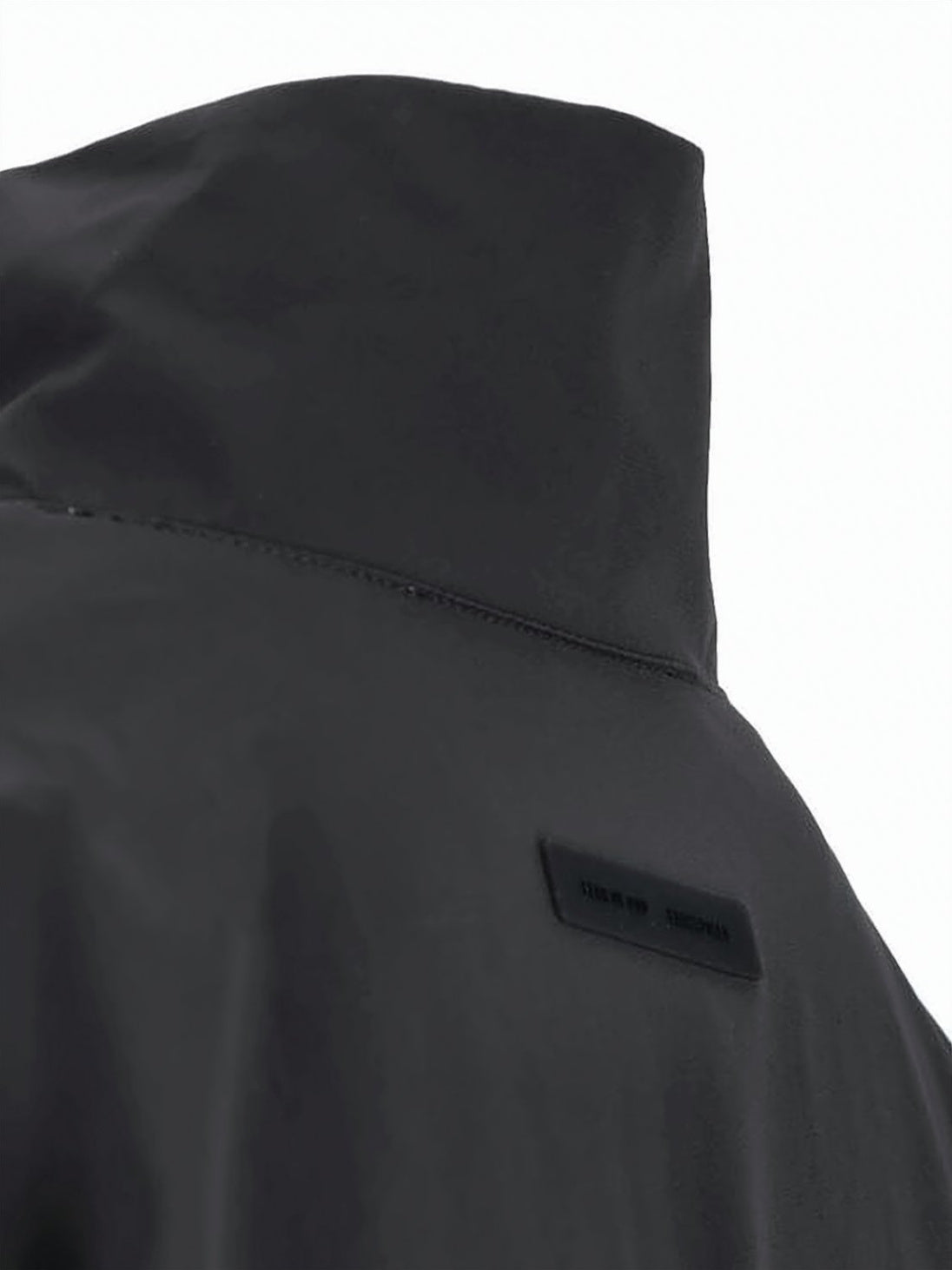 Black Turtleneck Pullover with Half-Zip Closure