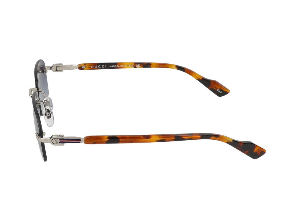 Sunglasses Gucci GG1221S 007 silver havana blue 56/16/140