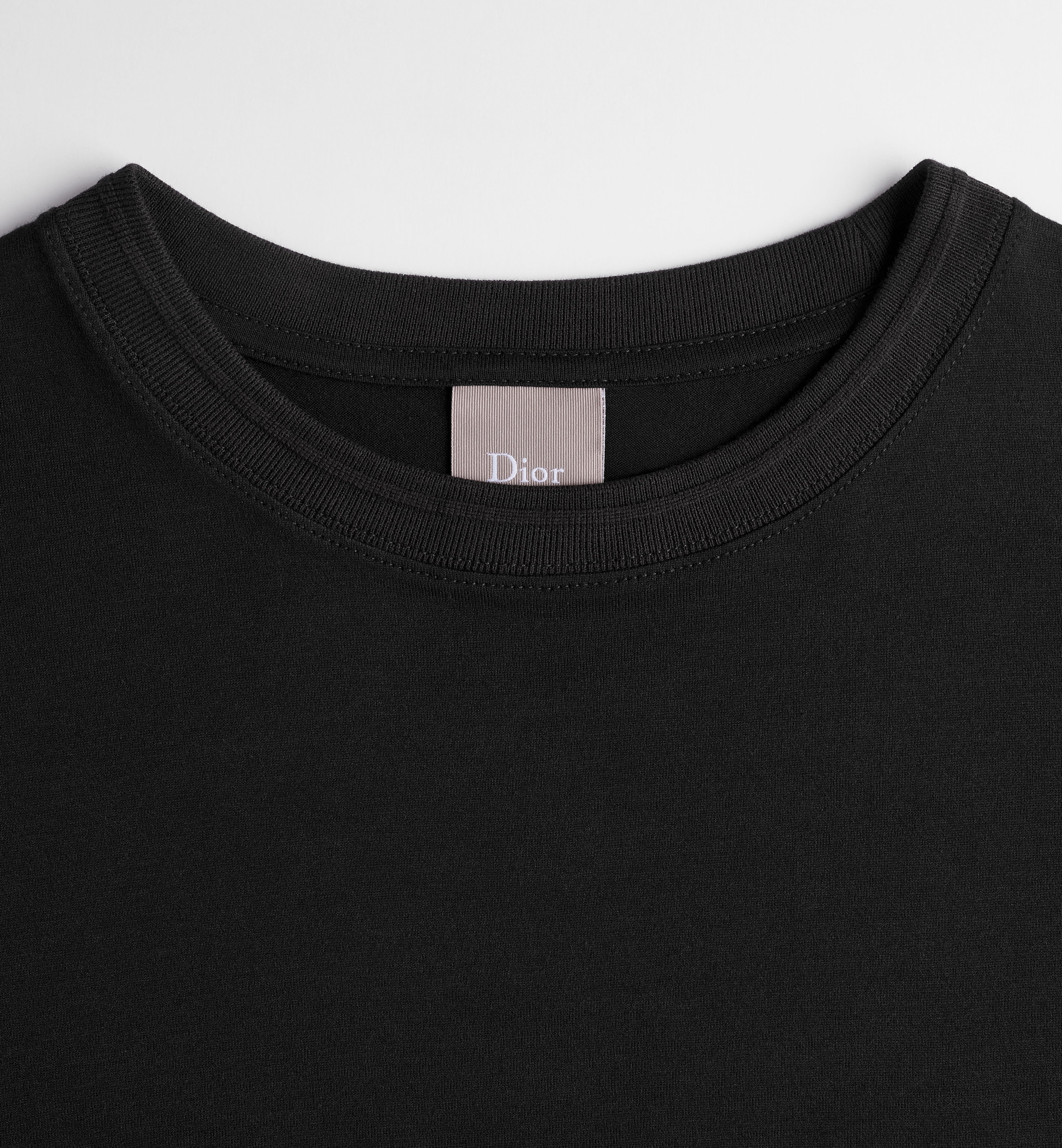 Short-Sleeve Crew Neck Top With Subtle Embroidered Logo