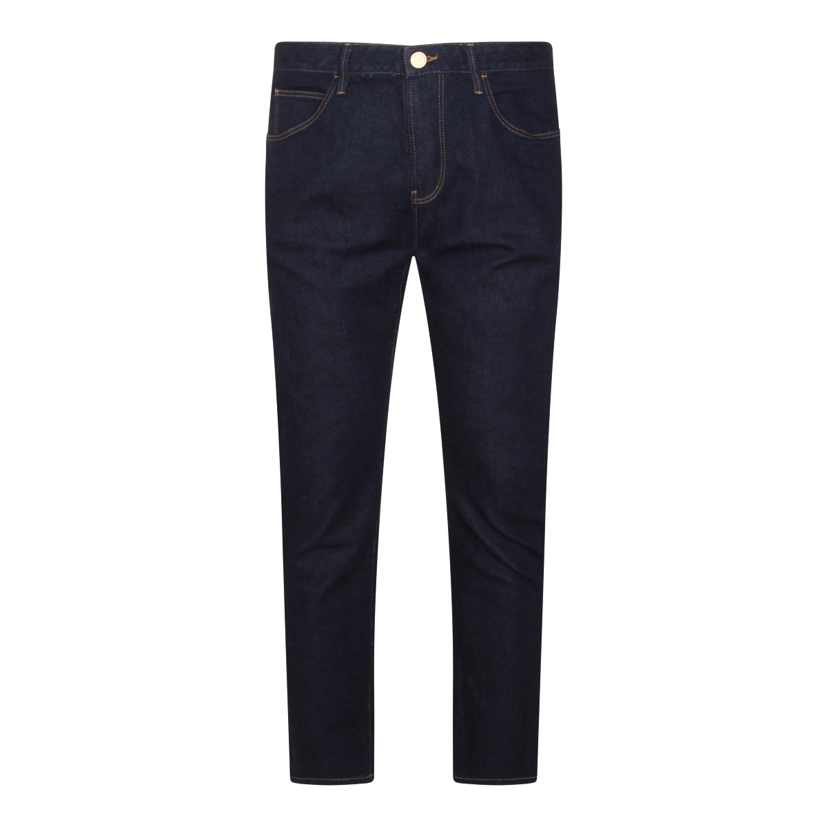 Slim-Fit Dark Blue Denim Jeans
