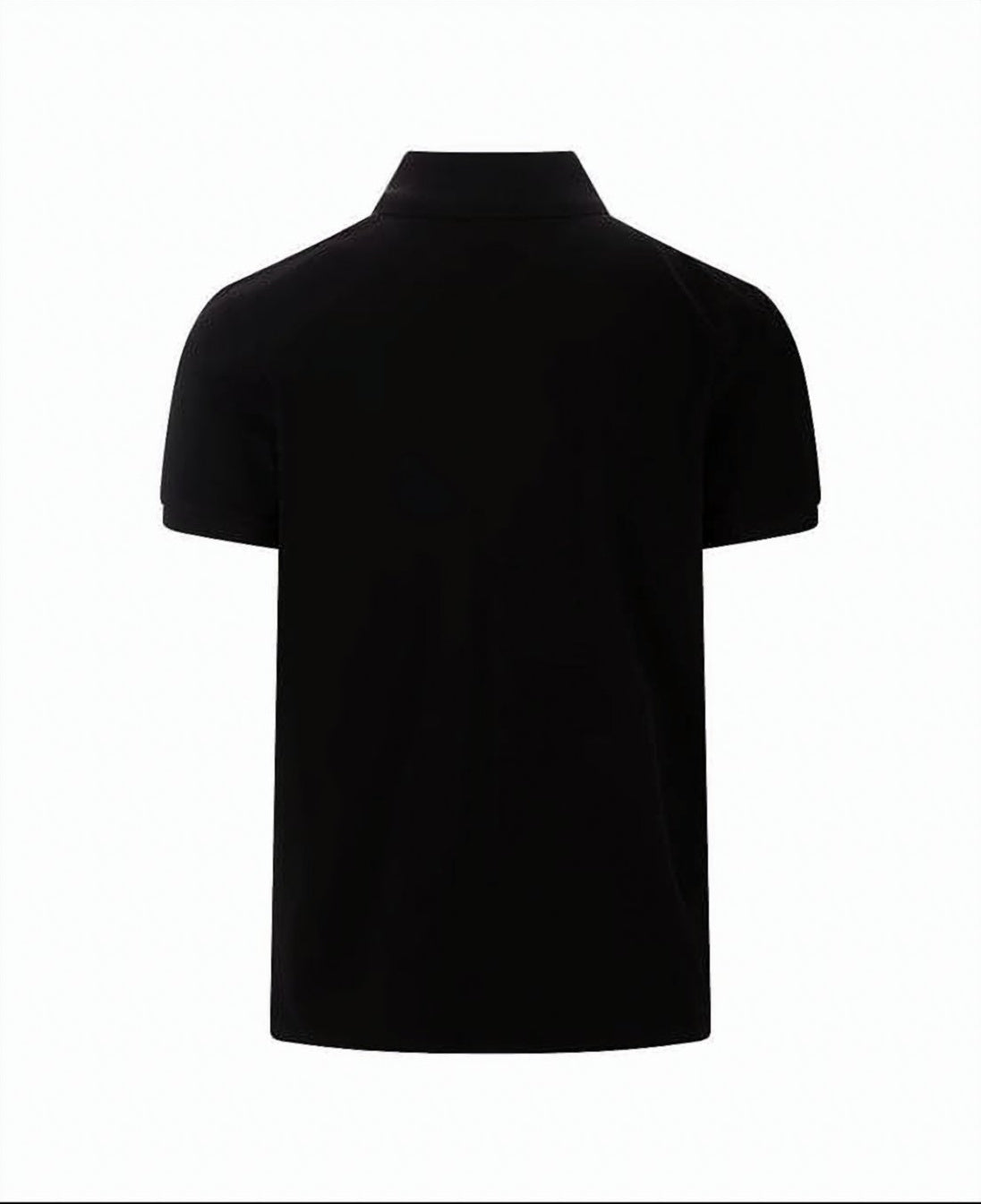 Short-Sleeve Polo Shirt with Ribbed Collar
