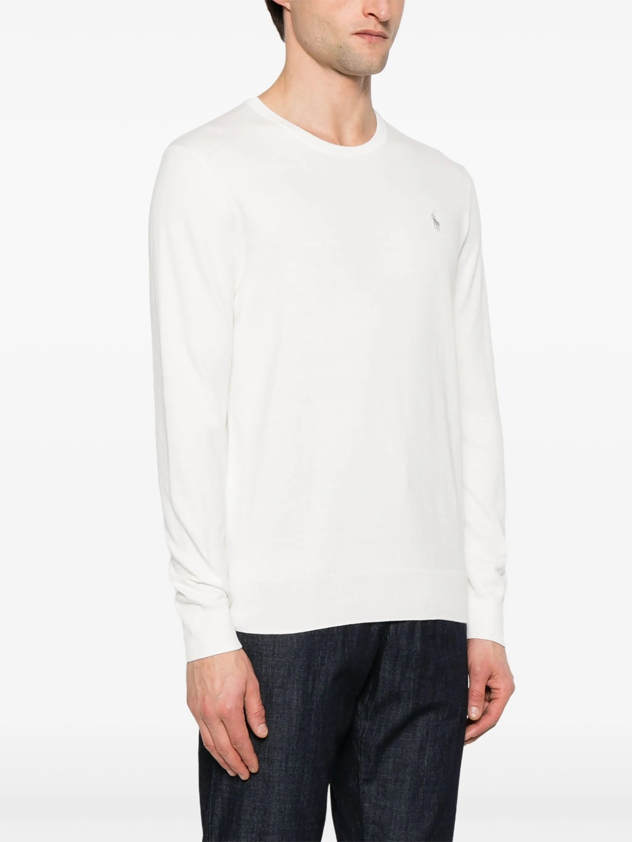 Neutral Pullover Minimalist Crew Neck Sweater