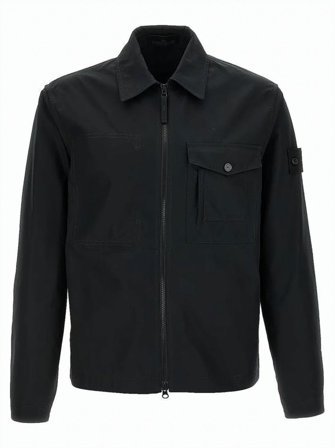 Black Jacket with Front Zipper