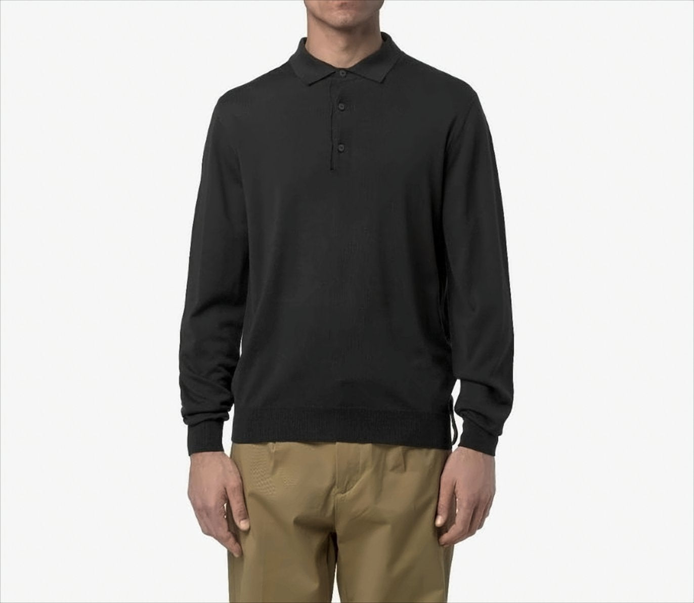 Rey Merino Wool Blend Polo Shirt