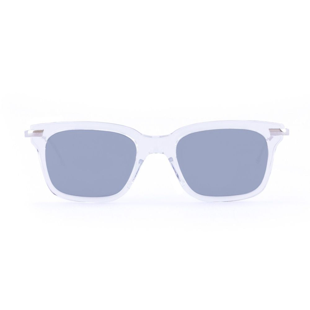 Softly Rectangular Crystal Acetate Sunglasses With Silver-Tone Temples Ues701A - G0003