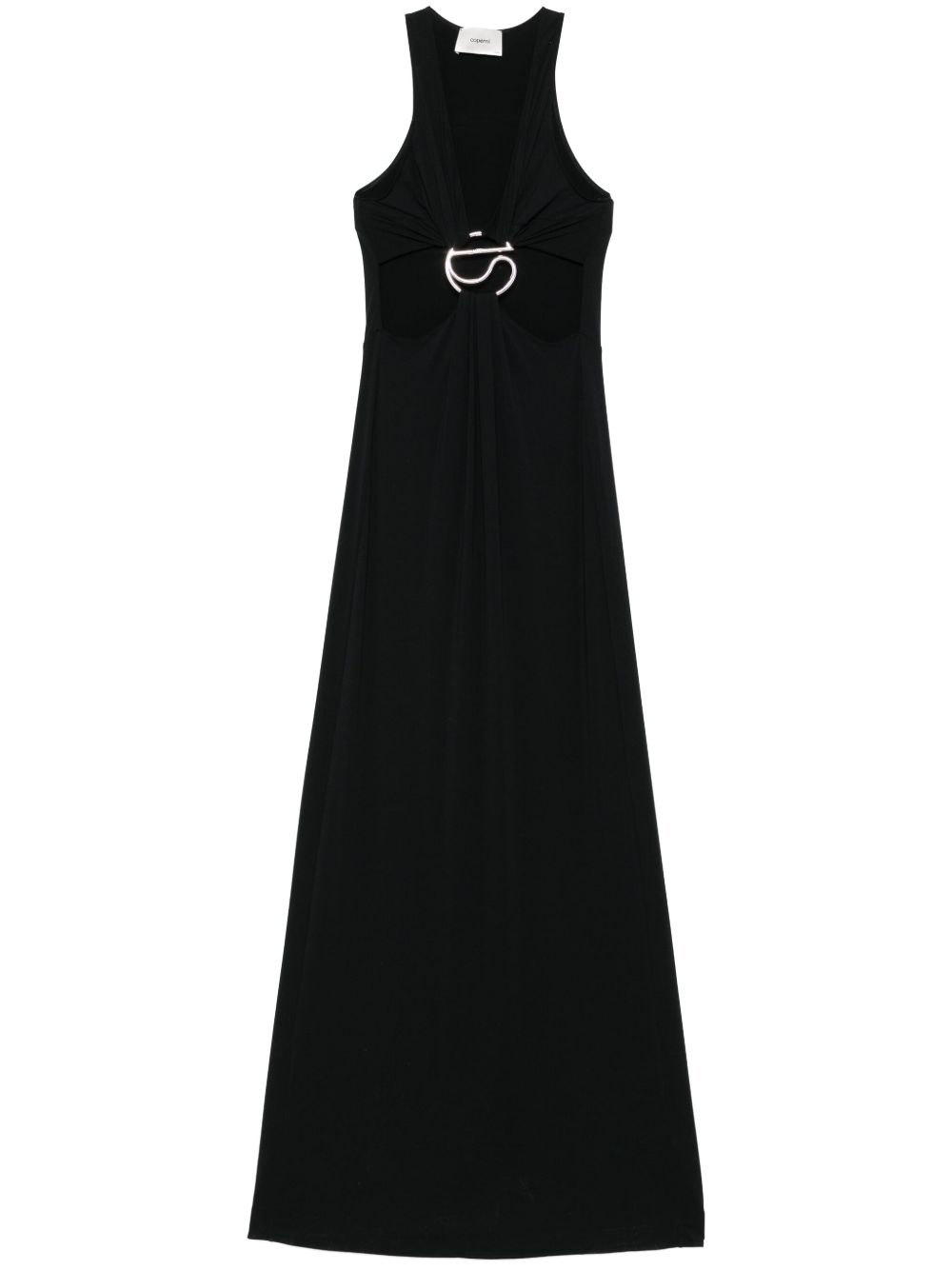 Maxi Dress with Deep V-Neckline