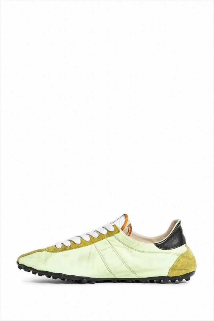 Low-Profile Sneakers With Calf Leather Accents