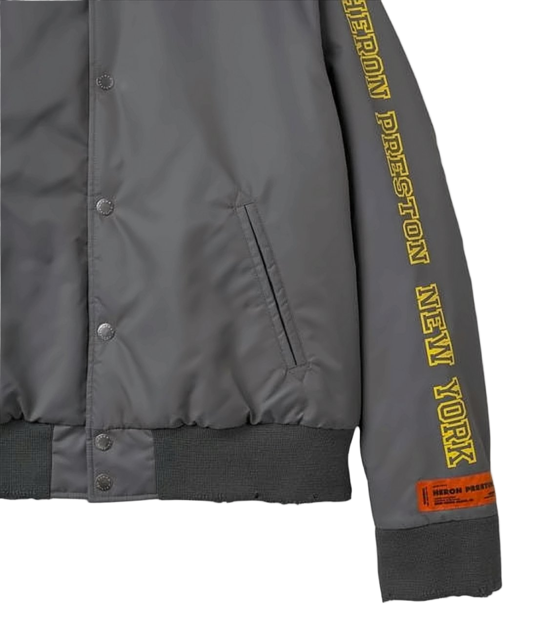 Matte Finish Bomber Jacket with Bold Graphics