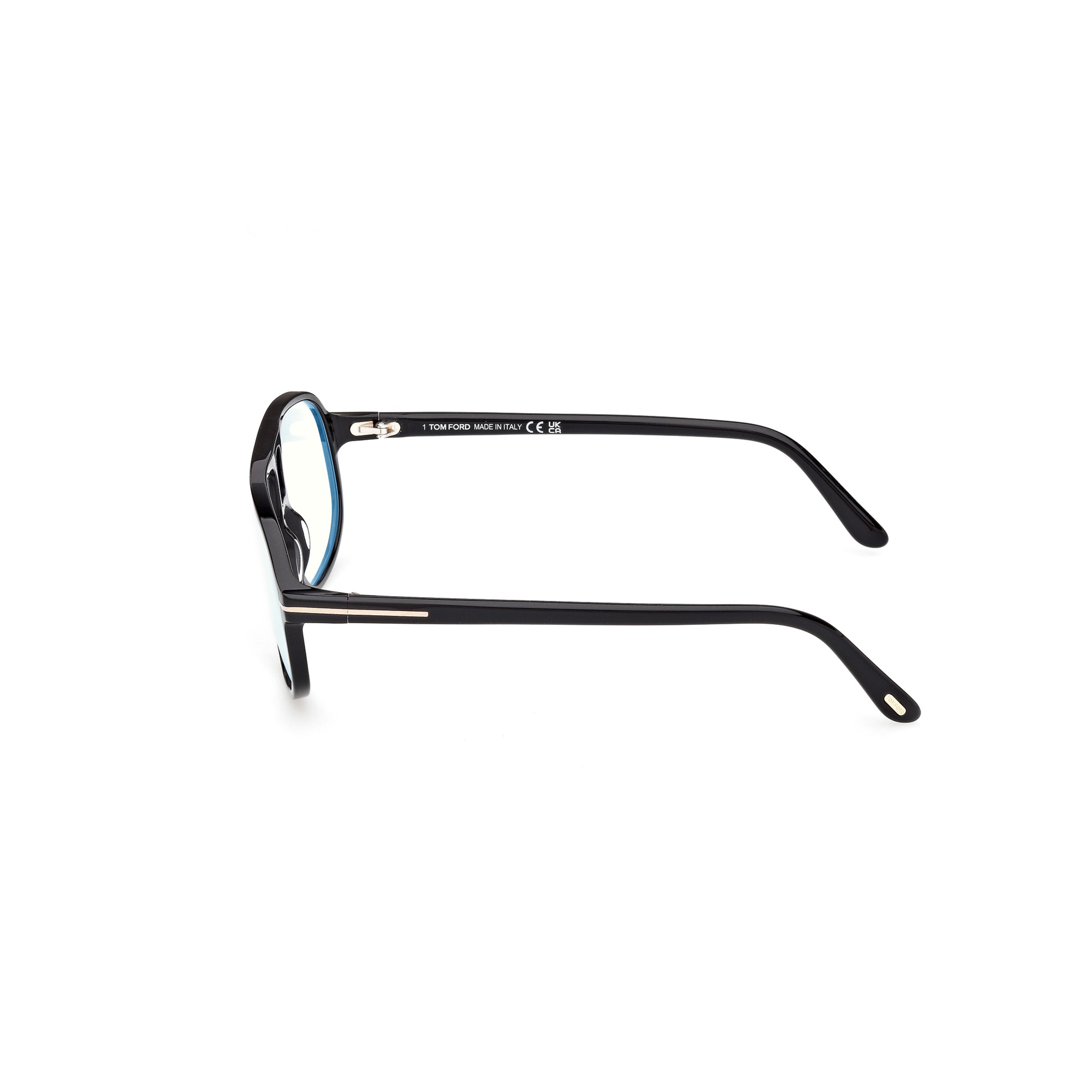 Ft6082-B Rectangular Black Acetate Eyeglasses