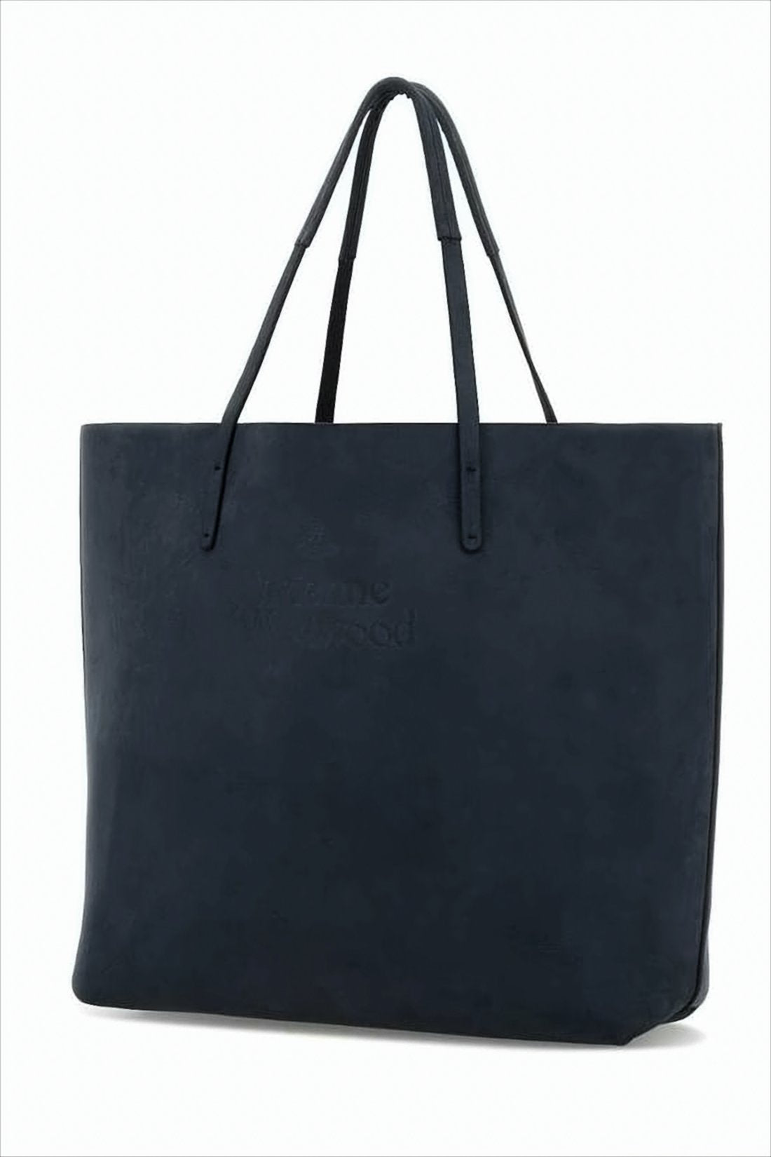 Structured Black Cow Leather Tote Bag