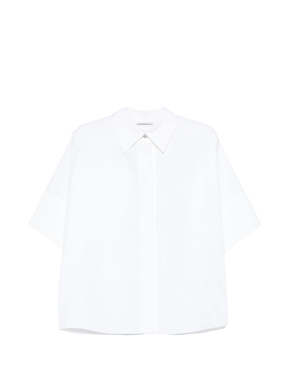 Boxy White Silk and Nylon Top