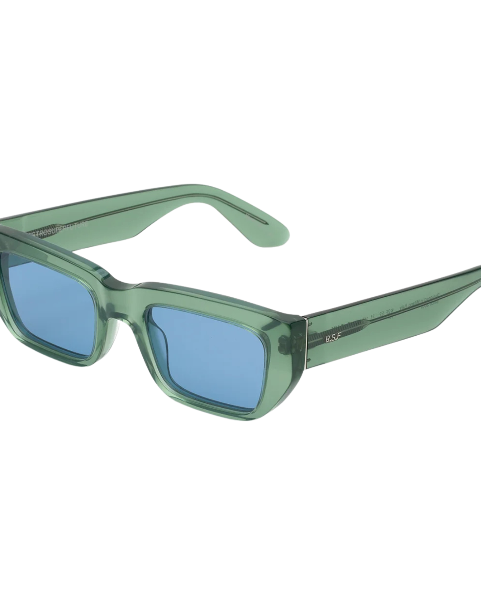 Sunglasses With Sage Green Acetate Frame