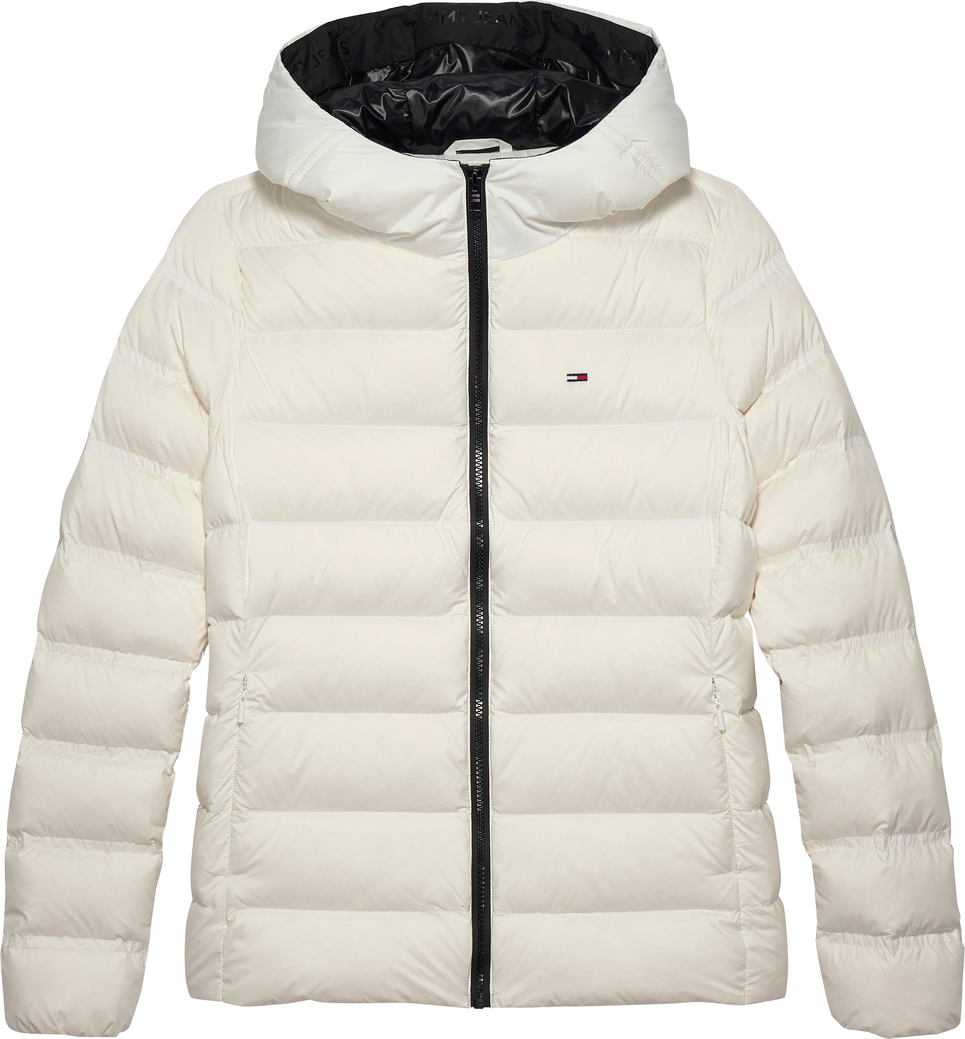 Water-Repellent Hooded Down Jacket With Removable Hood