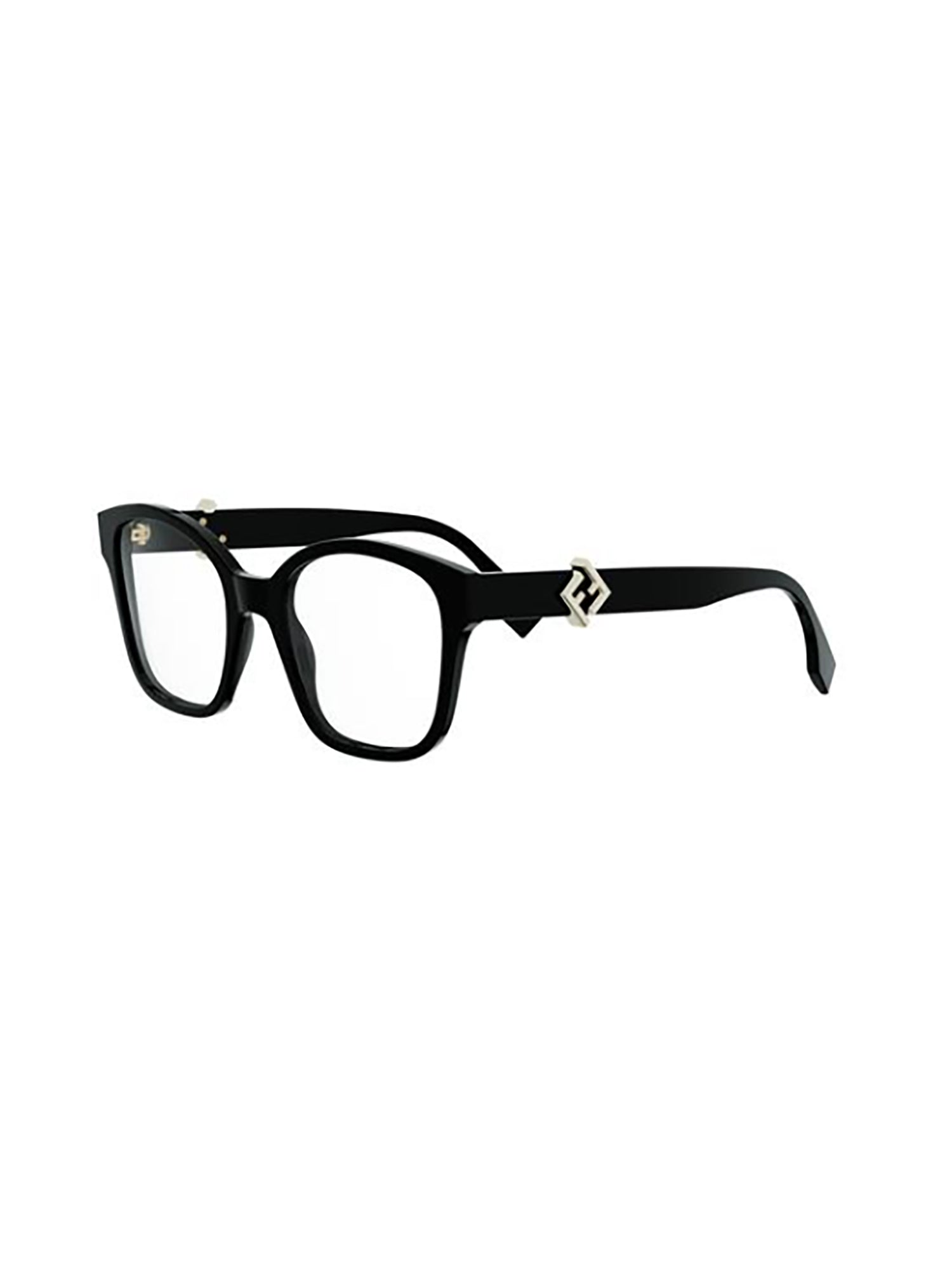 Rectangular Optical Frames with Metallic Logo Detail