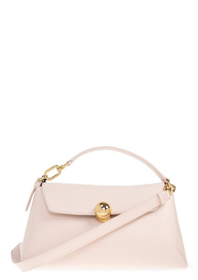 Grained Nappa Leather Trapeze Crossbody Bag