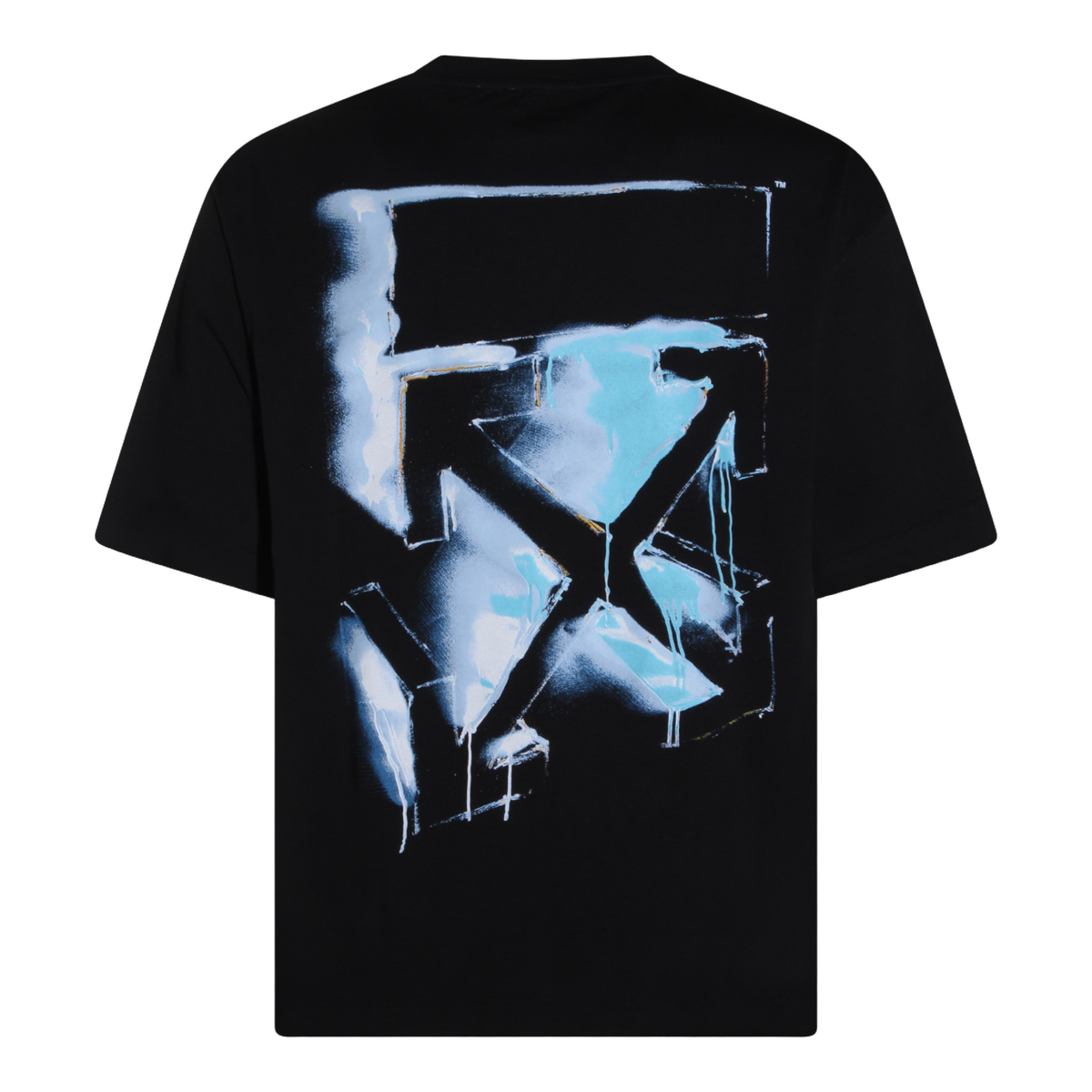 Graphic Black T-Shirt With Abstract Back Design