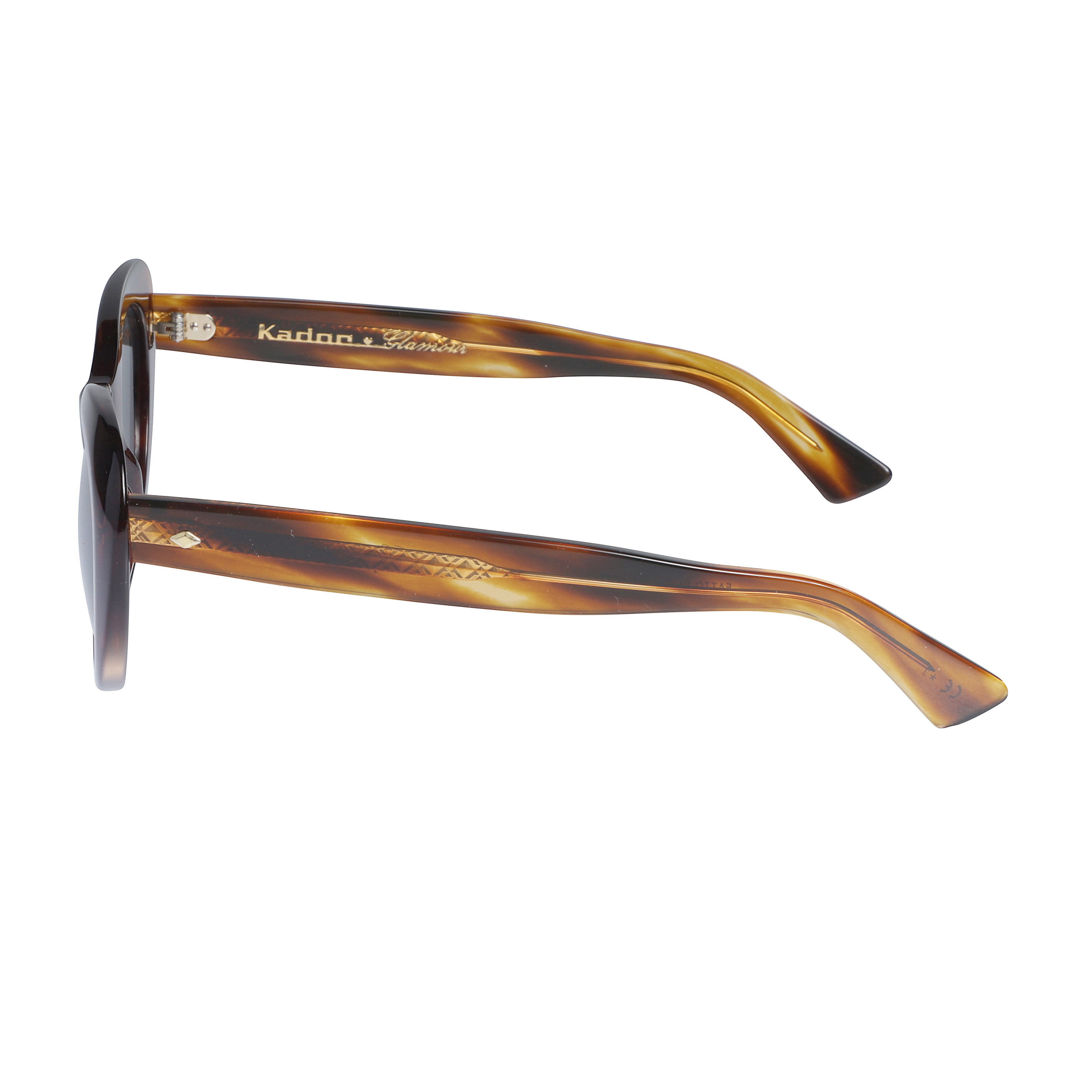 Capri New-S Rounded Cat-eye Tortoiseshell Sunglasses with Slender Arms