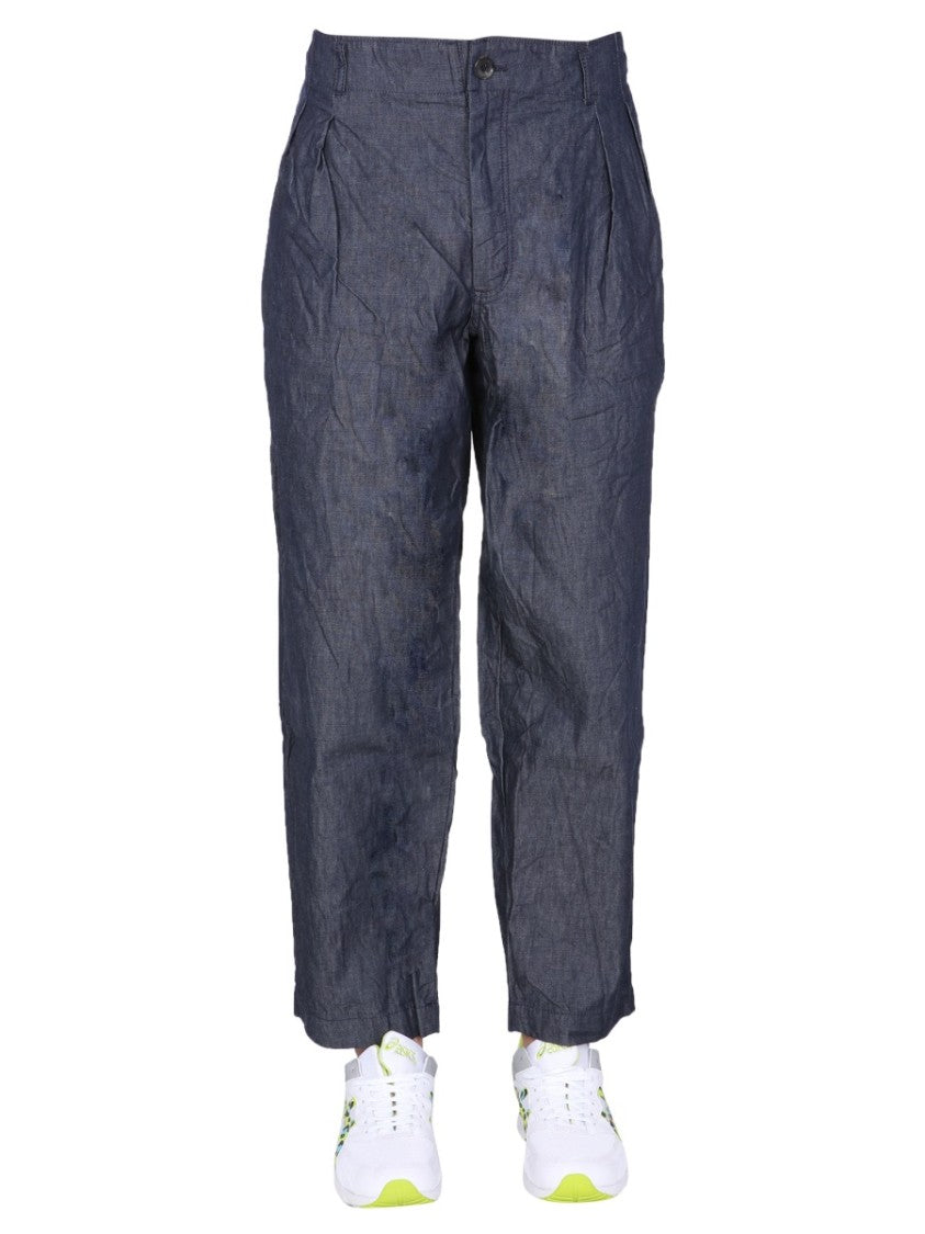 Relaxed Silhouette Straight Fit Trousers
