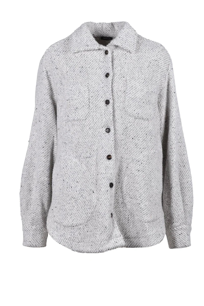 Wool and Cashmere Shirt - Light Grey