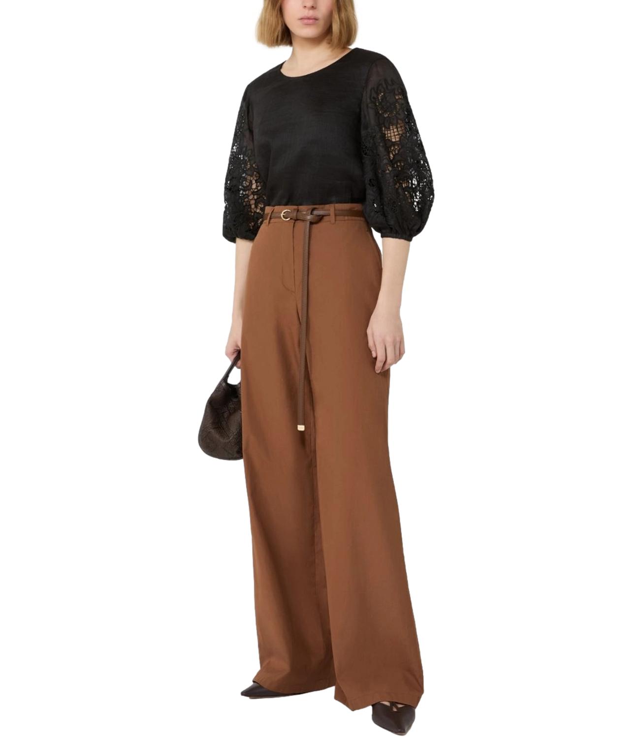 Gray Virgin Wool Casual Trousers