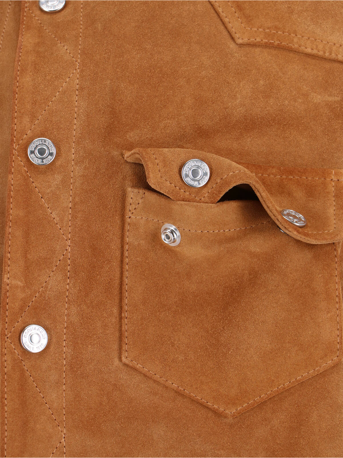 Structured Brown Jacket with Front Zipper