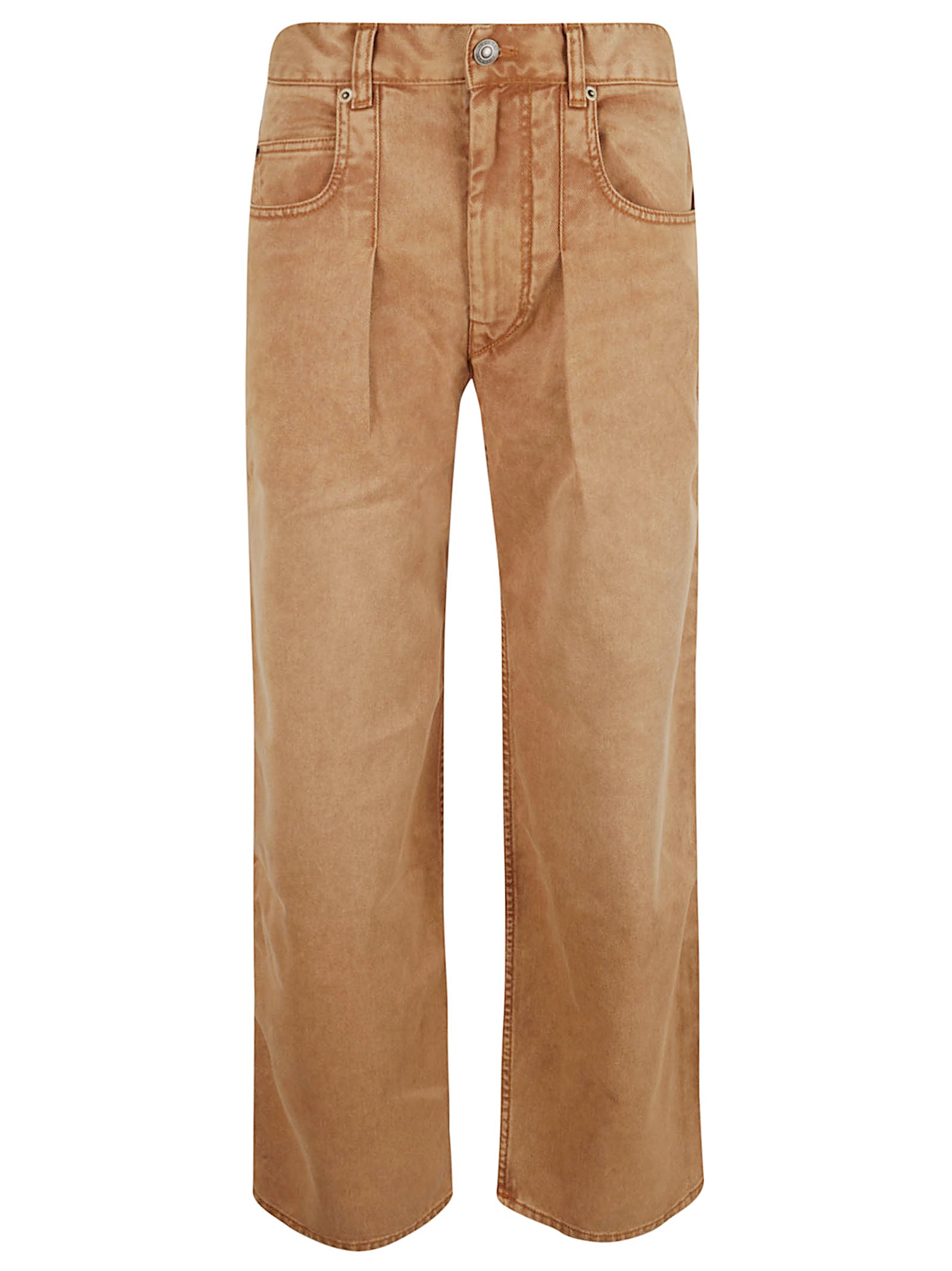 Wide-Leg Trousers With Subtle Pleat Detail