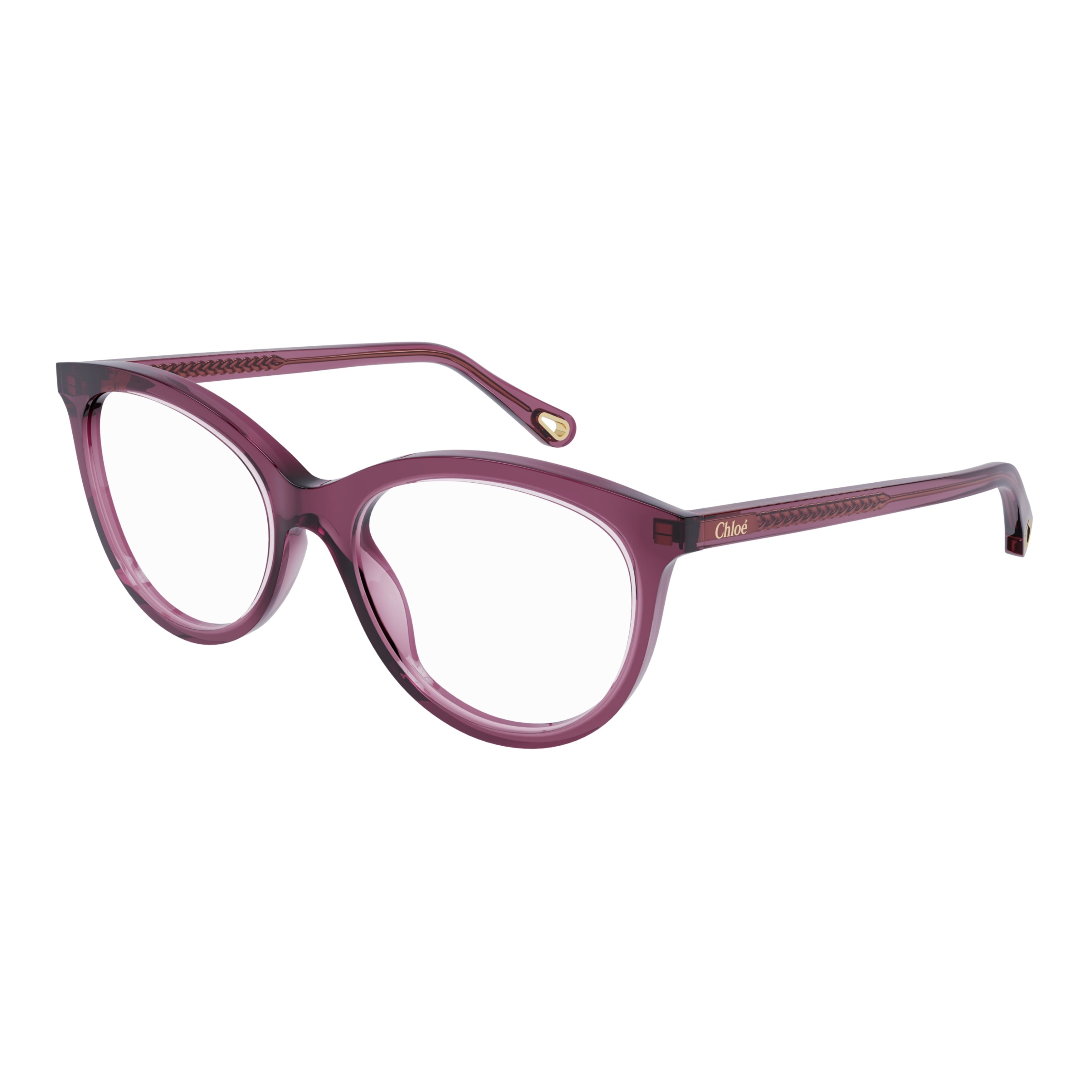 Ch0117o Rounded Cat-Eye Eyeglasses