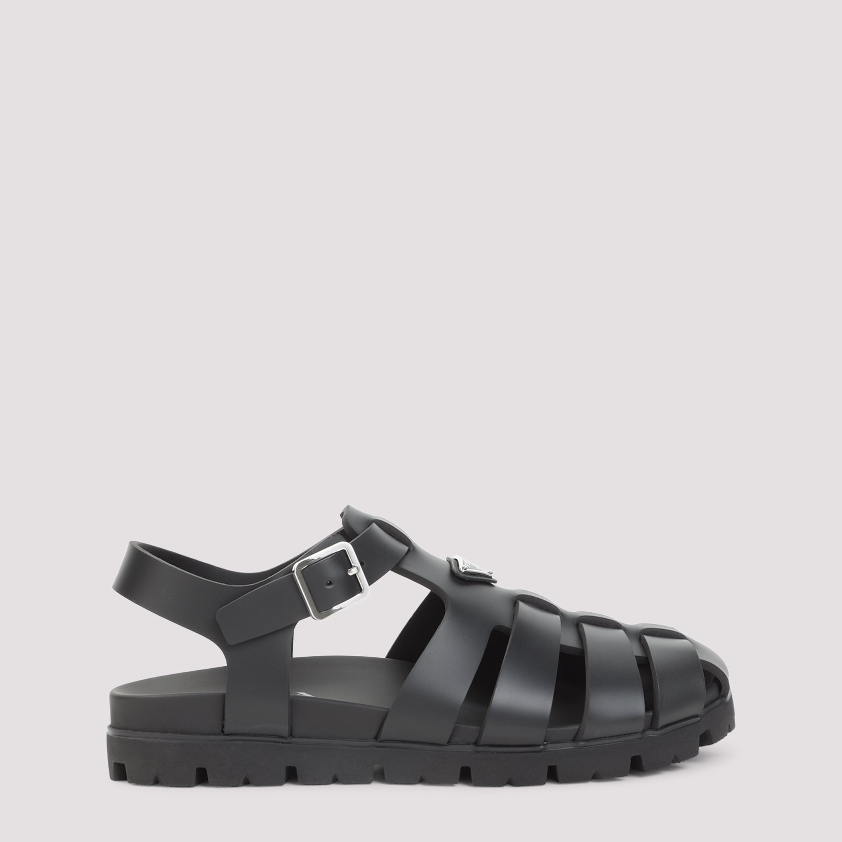 Black Cage Design Sandals