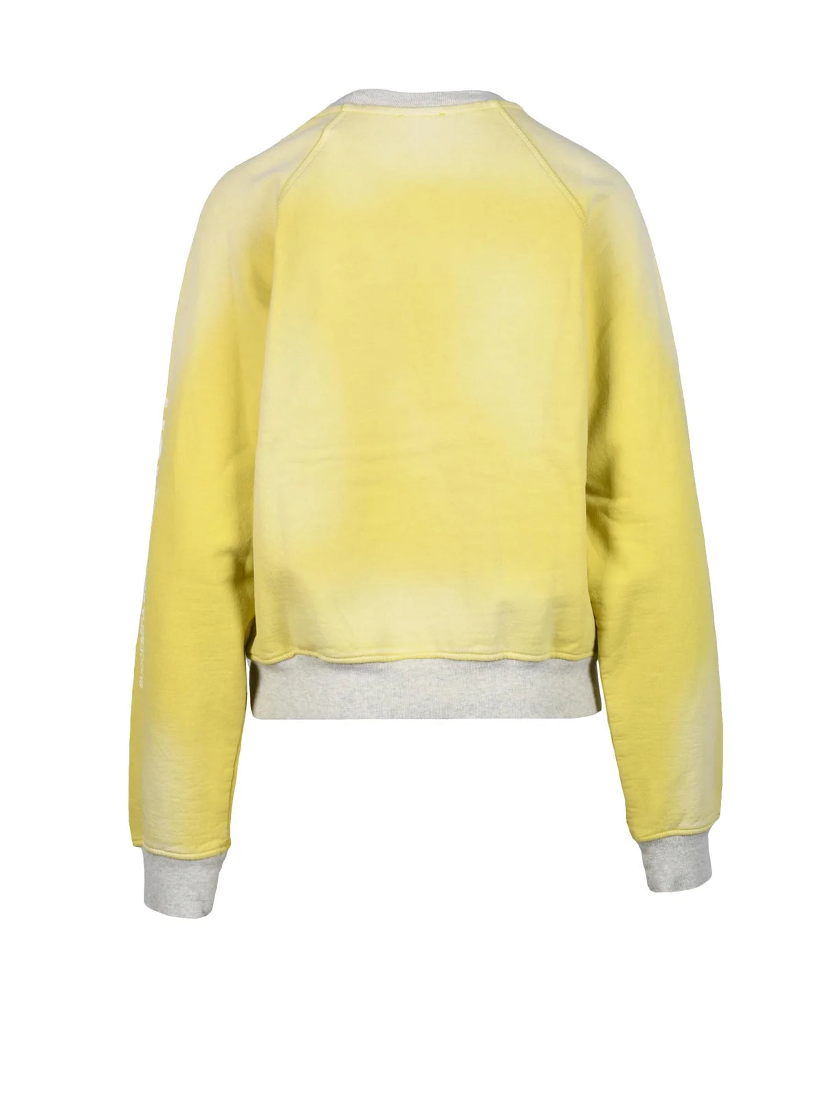 Acid Green Cotton Crewneck Regular Sweatshirt
