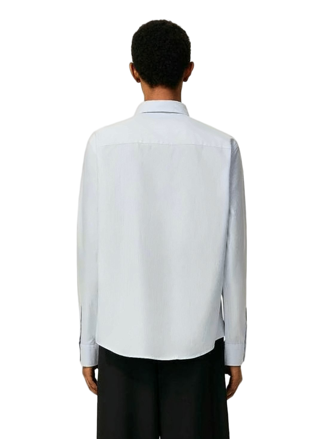 Light Blue Pinstripe Long Sleeve Shirt