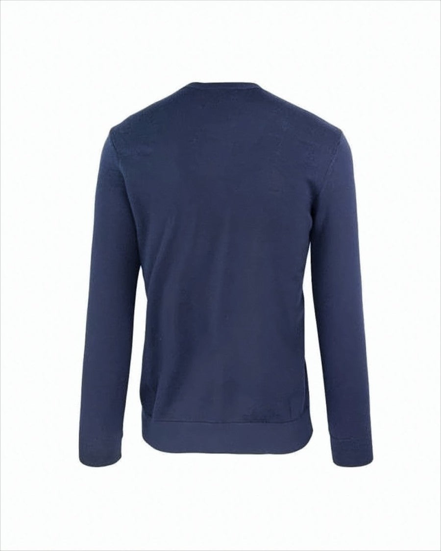 Crewneck Sweater in Smooth Knit Wool