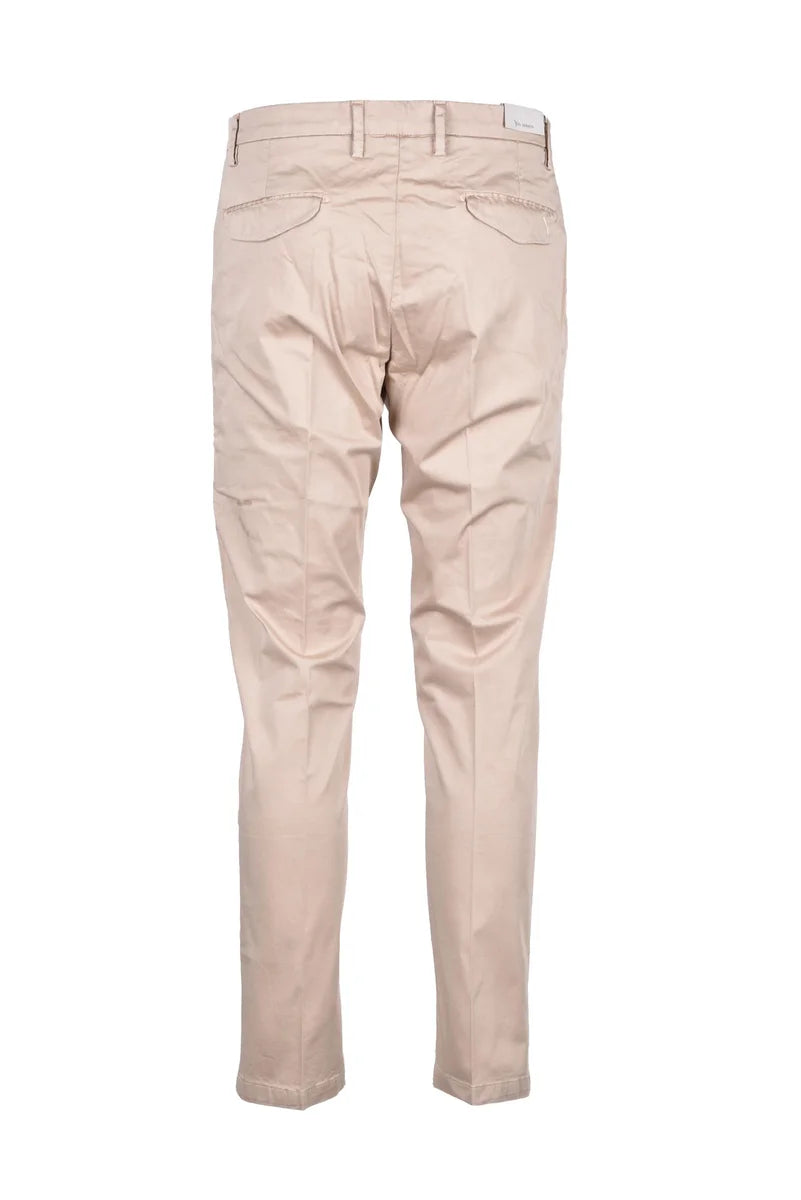 Cotton Stretch Pants - Beige