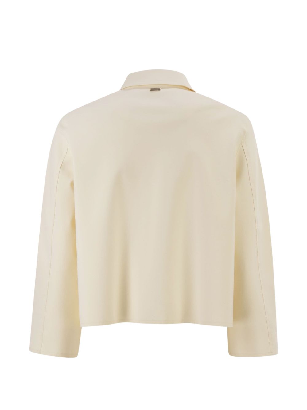 Lapel Collar Three-Quarter Sleeve Jacket