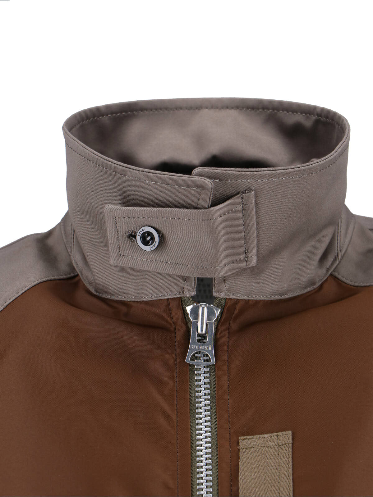 Structured Brown Jacket With Classic Front Closure