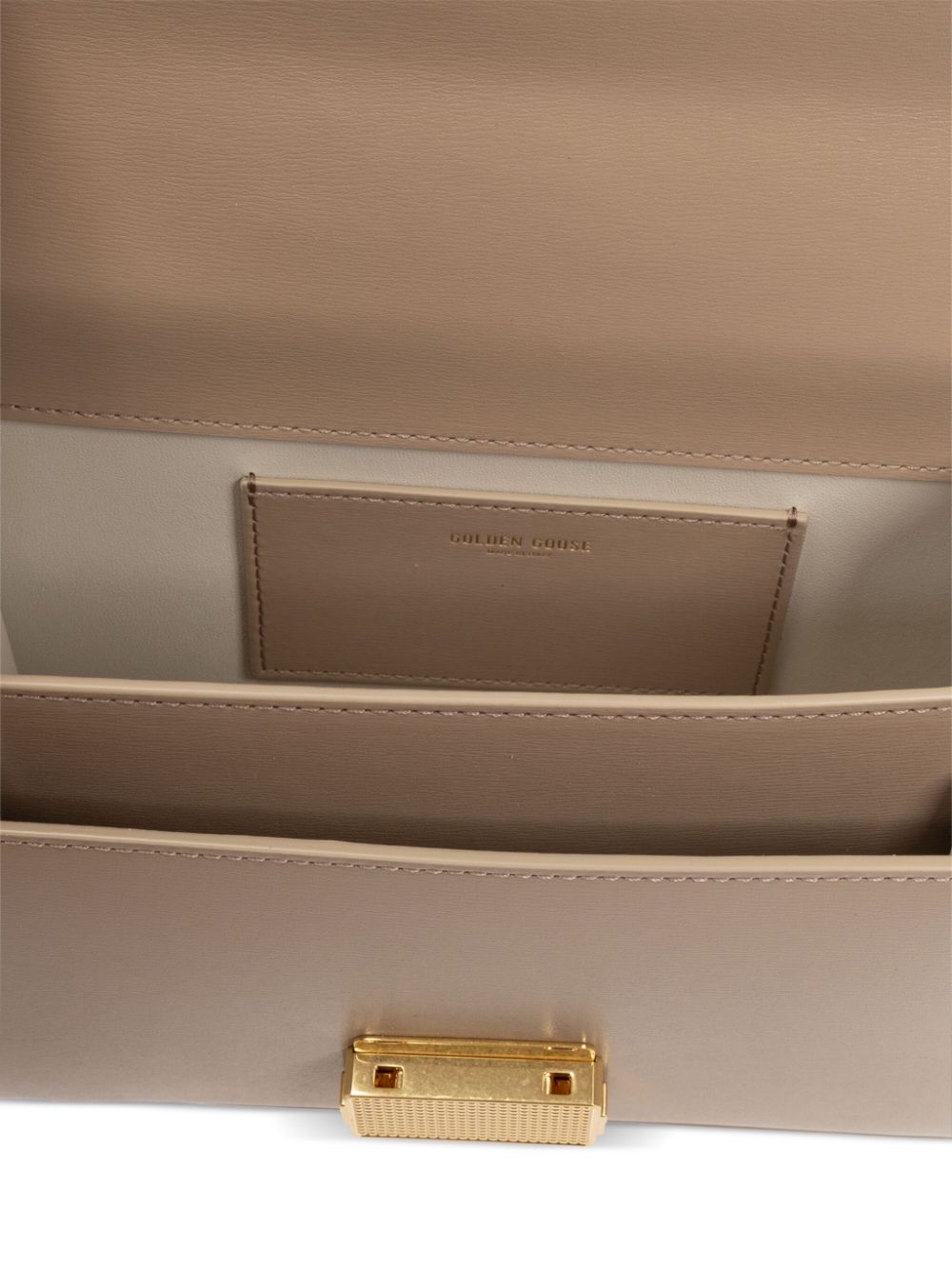 Structured Calf Leather Square Bag