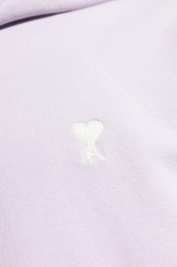 Relaxed Fit Purple Hoodie With Adjustable Drawstring