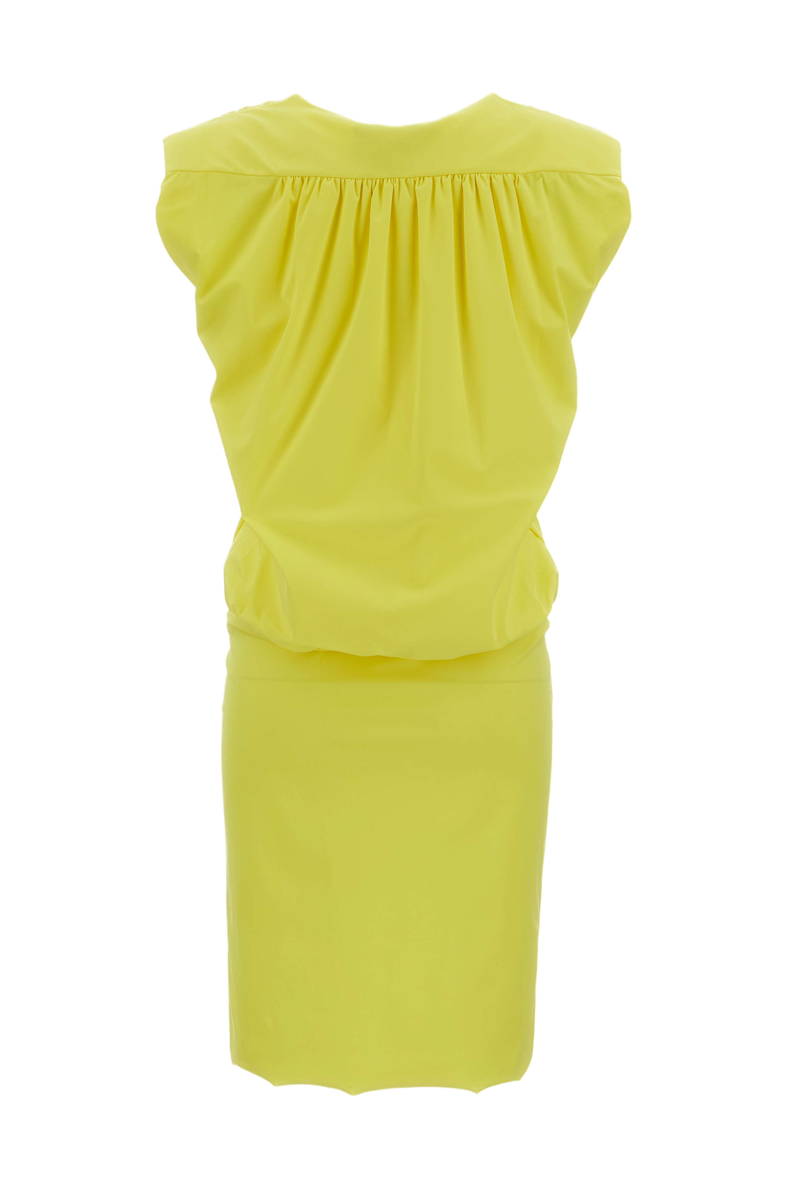 Flowing Yellow Dress with Elegant Silhouette