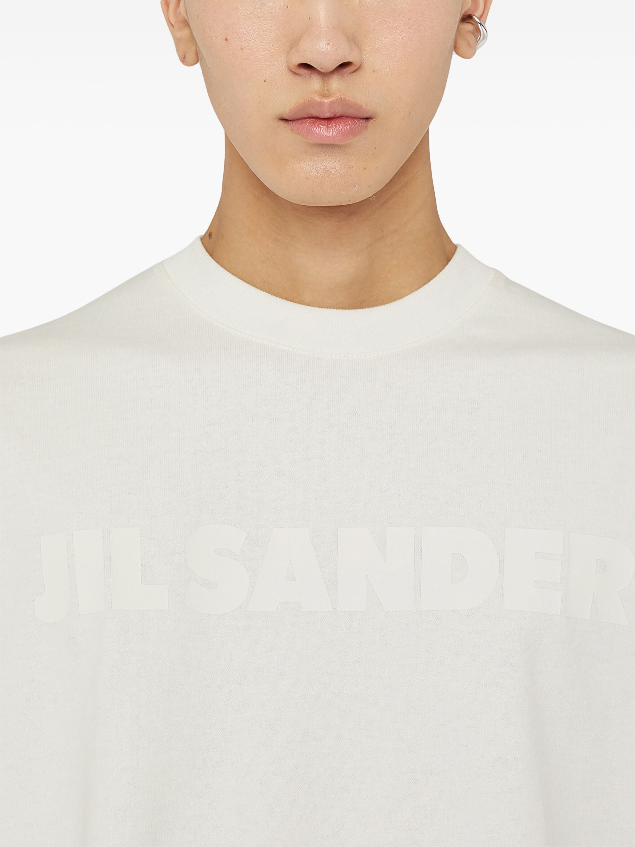 White Oversized Cotton Jersey T-Shirt