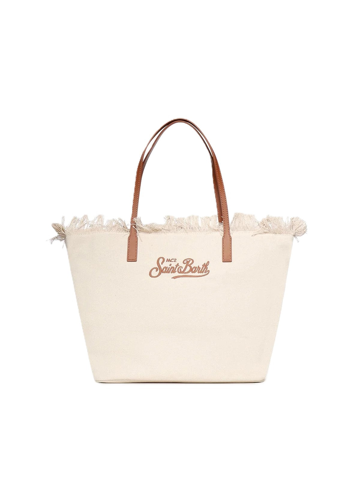 Natural Sangallo Fringe City Crossbody Bag