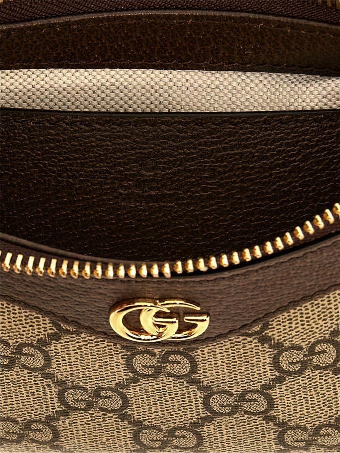 Classic Monogram Canvas Shoulder Bag with Gold-Tone Details