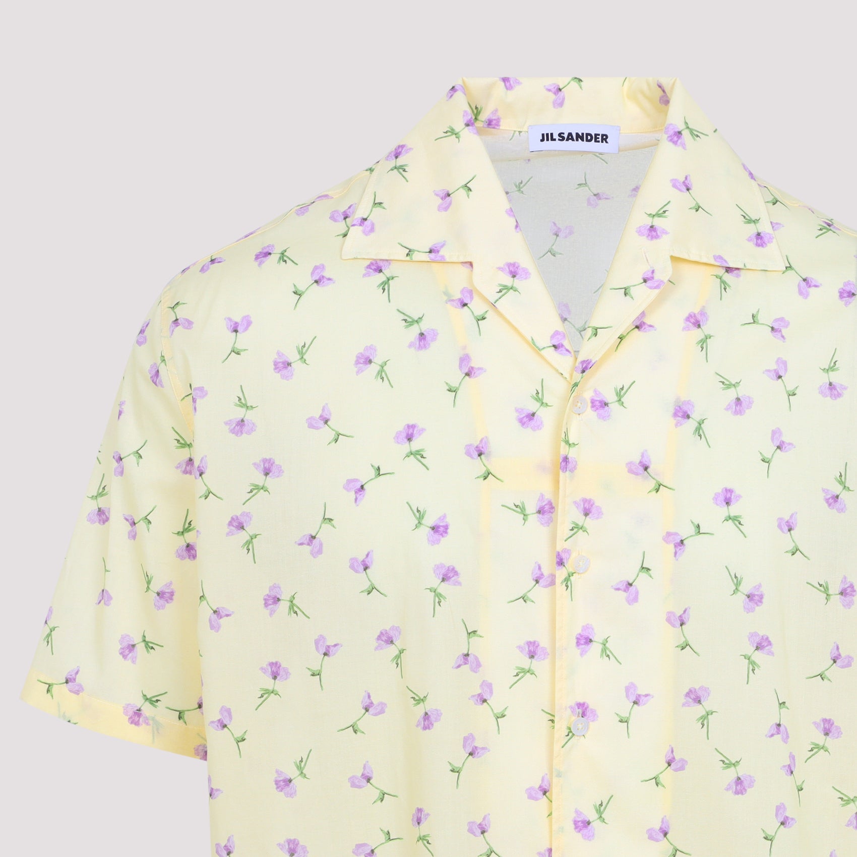 Short-Sleeve Floral Pattern Shirt