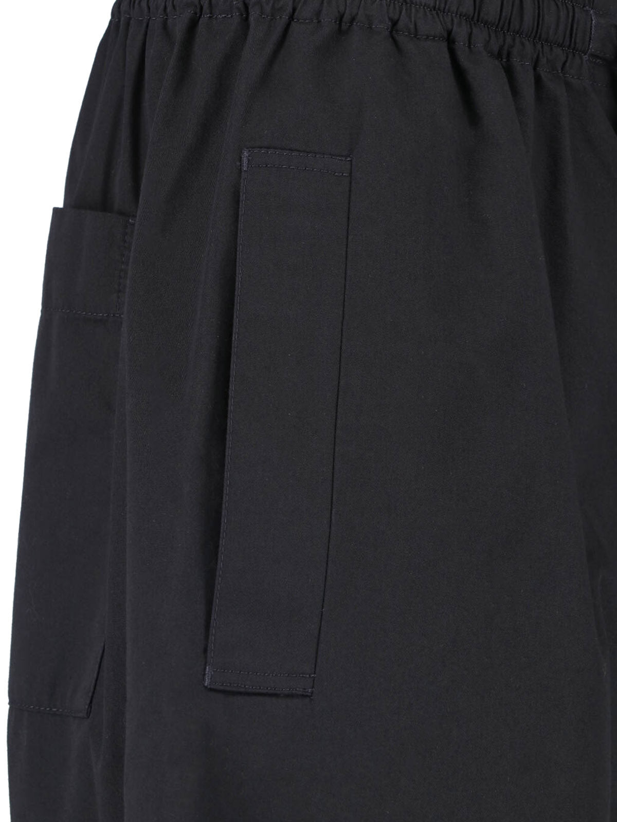 Black Pyjama Drawstring Elastic Cotton Pants
