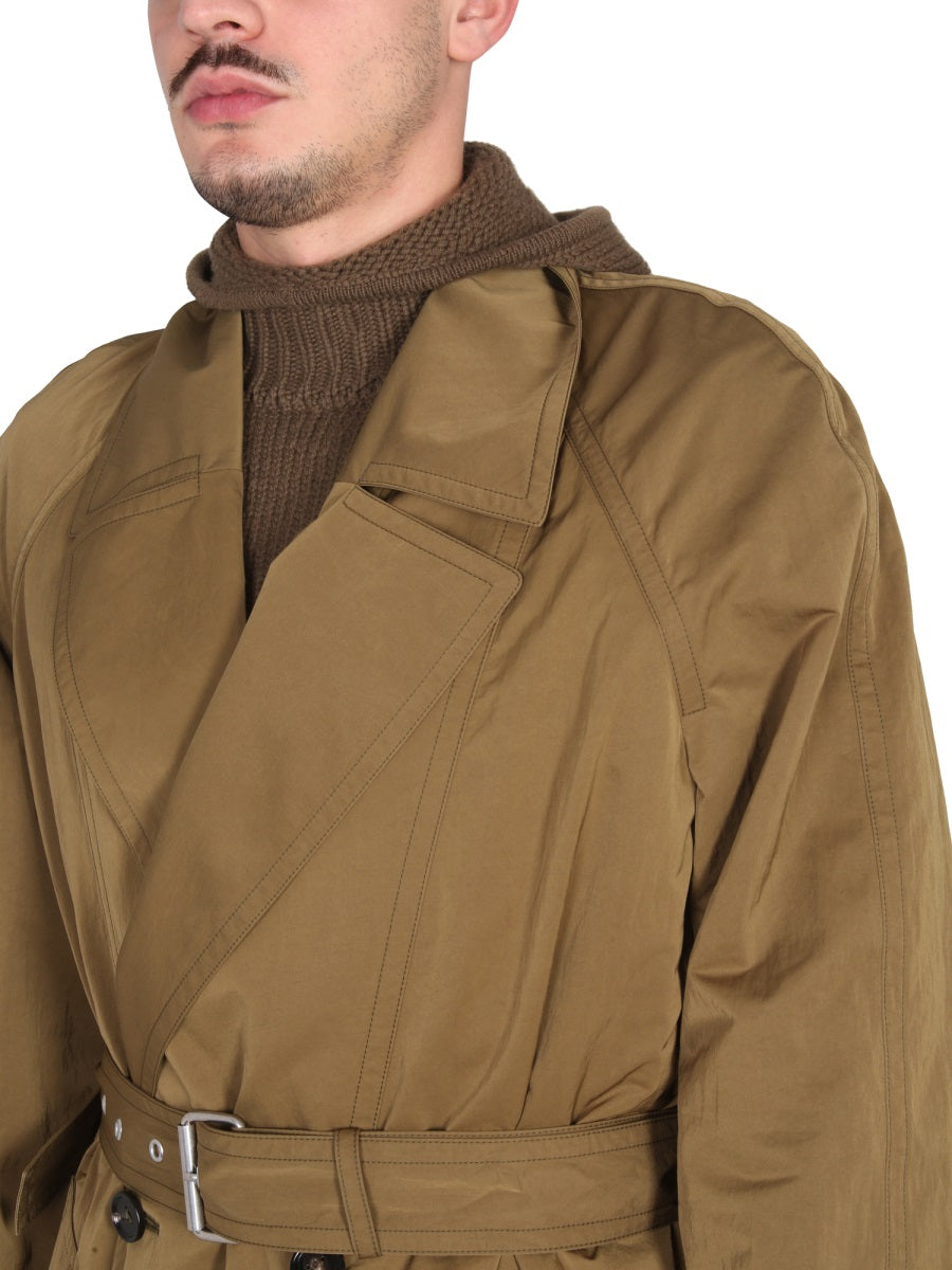 Nylon Folding Trench Coat
