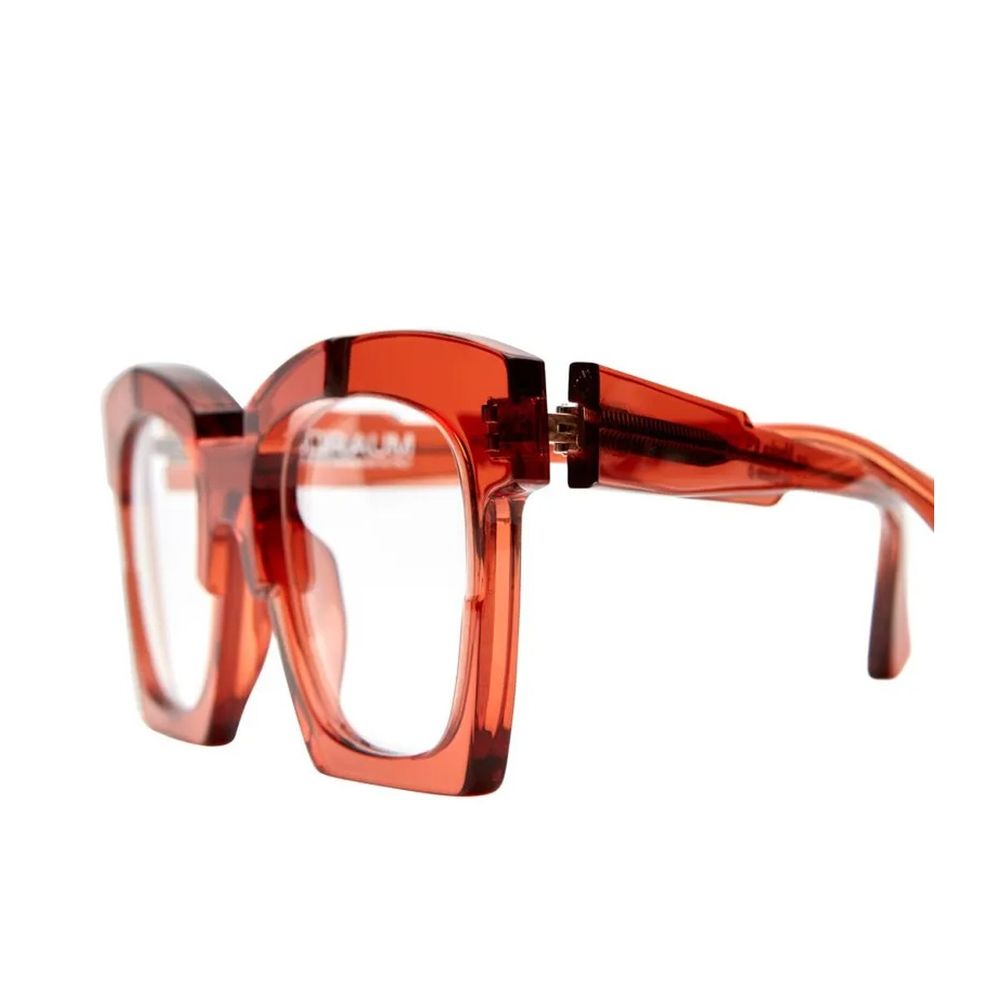 Mask K5 Transparent Amber Acetate Squared Frame Kuboraum Mask K5