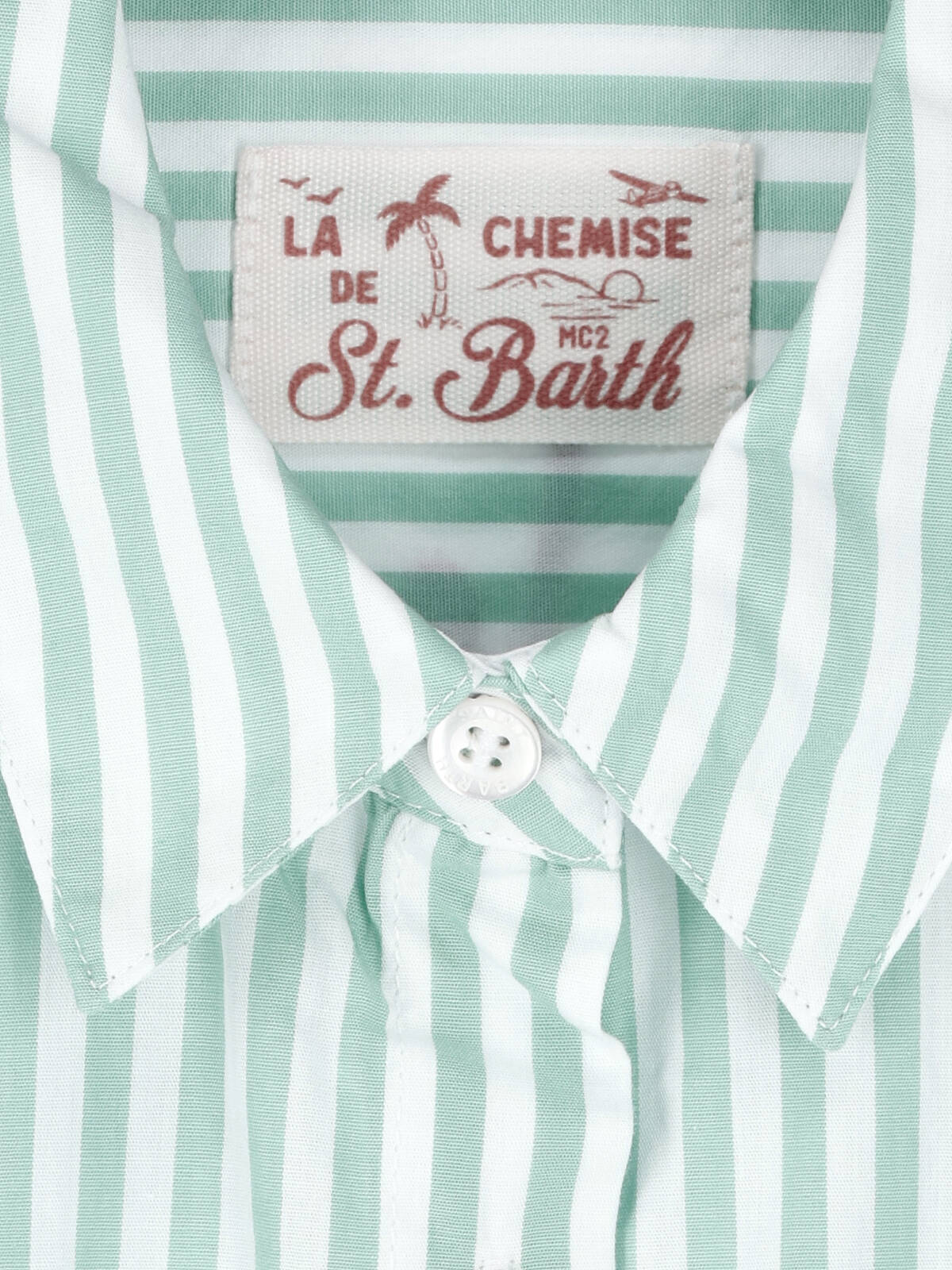 Vertical Stripe Button-Up Shirt