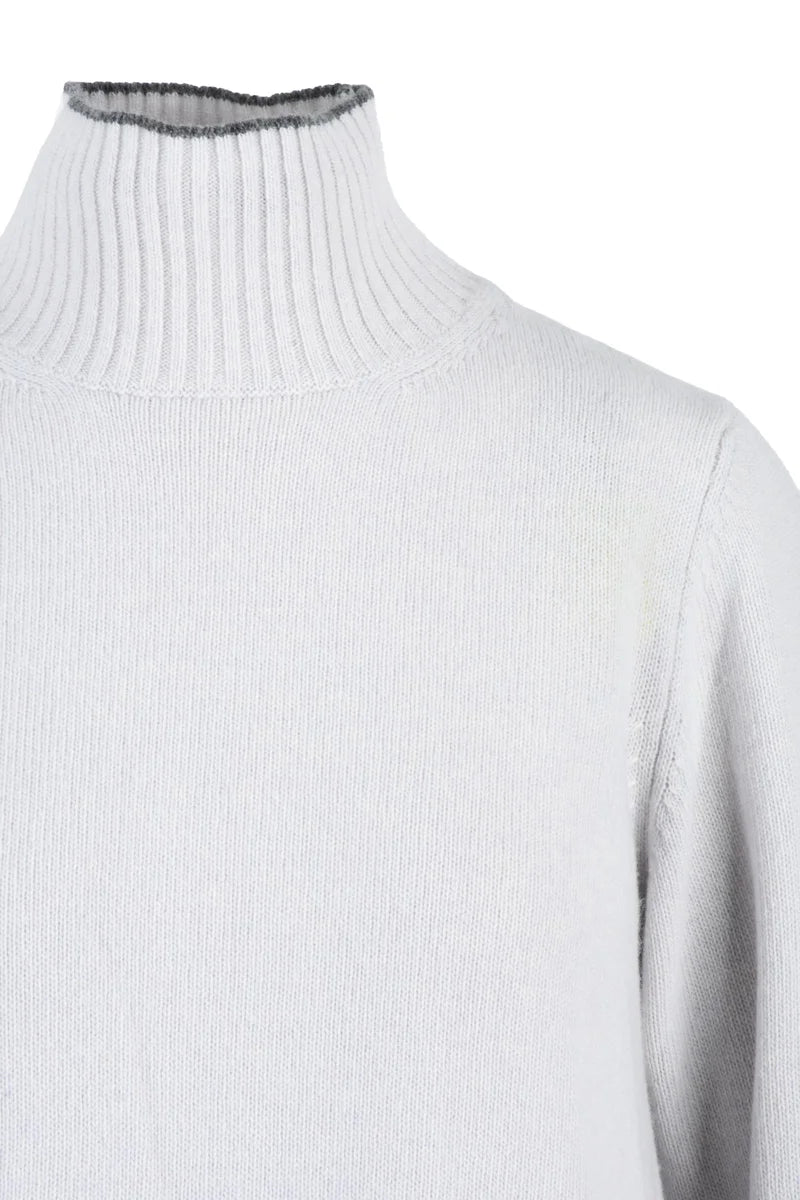 Long Knit Dress Wool Cashmere - Light Grey