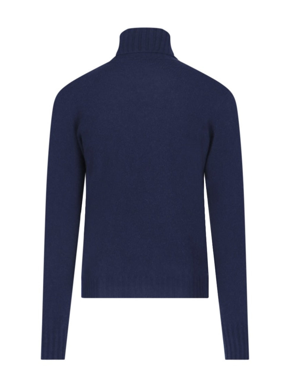 Turtleneck Sweater In Blue Cashmere Navy Tone